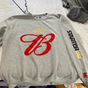 Mens Starter50 “Budweiser” crewneck sweatshirt XXL